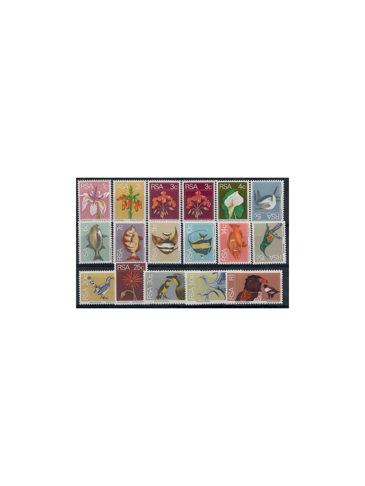 SOUTH AFRICA 1974 Ordinary series 17v MNH**