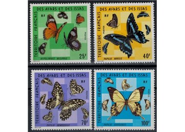 AFARS E ISSAS 1975 Fauna, farfalle 4v MNH**