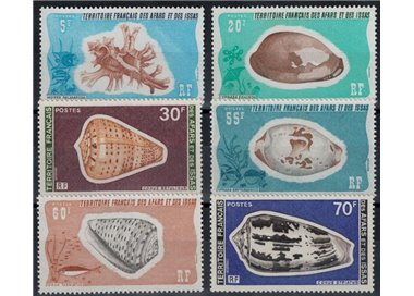 AFARS E ISSAS 1976-77 Conchiglie 6v MNH**