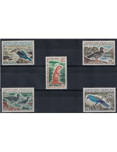 AFARS E ISSAS 1967 Uccelli e mammiferi 5v MNH**