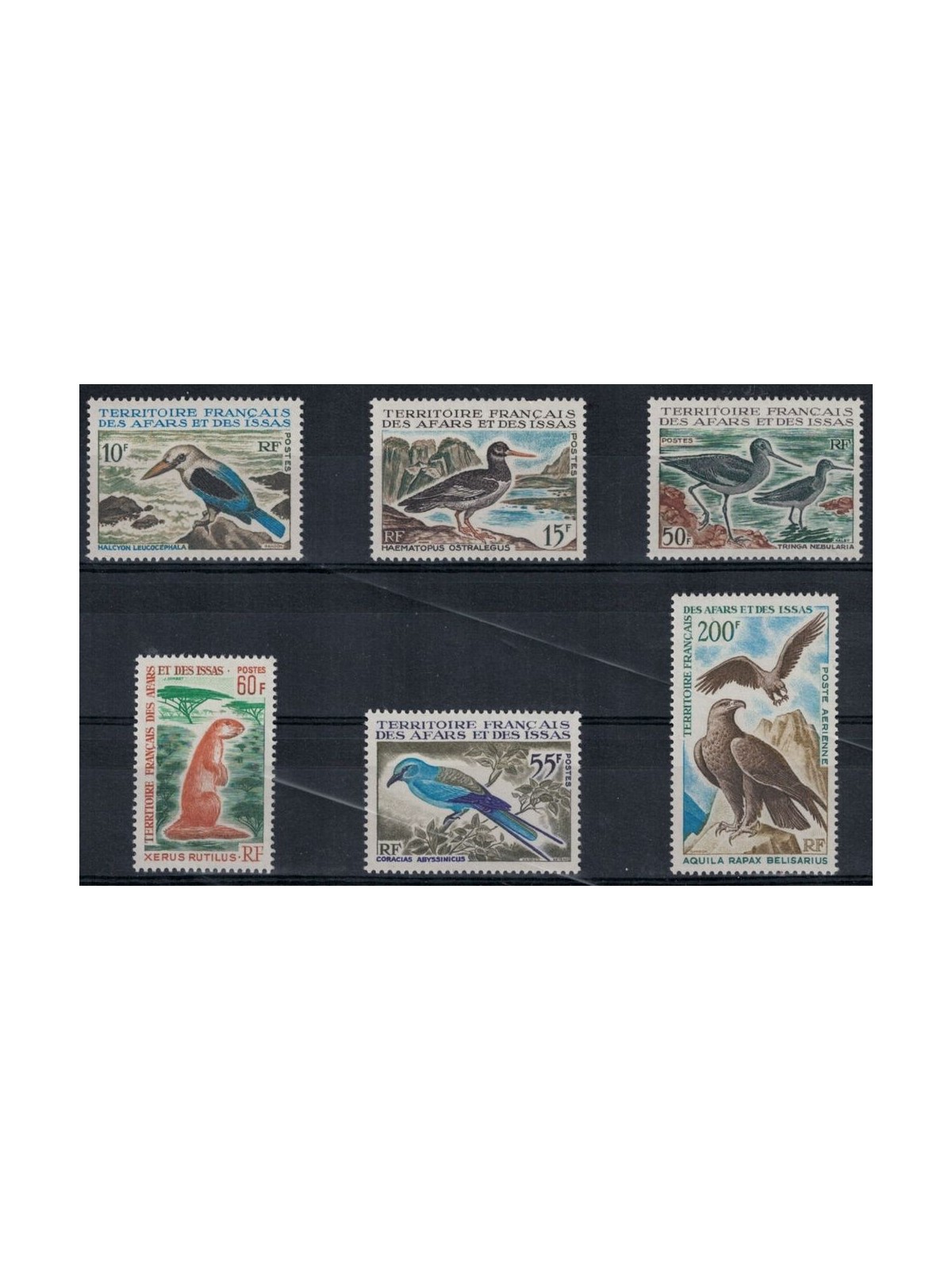 AFARS AND ISSAS 1967 Birds and mammals 6v MNH**