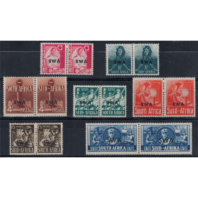 SOUTH WEST AFRICA 1941-43 Overprinted 14v MNH**