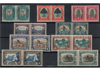 SOUTH AFRICA 1950-51 Service stamps 18v MNH**