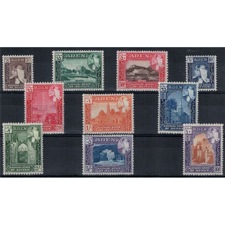 ADEN 1954 Serie ordinaria, Seiyun 10v MNH**