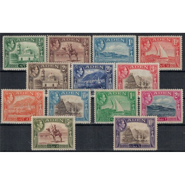 ADEN 1939 Ordinari - Definitives 13v MH*