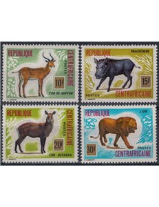 AFRICA CENTRALE 1975 Fauna 4v MNH**