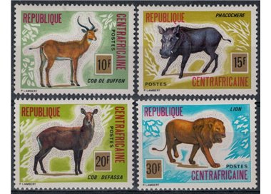 AFRICA CENTRALE 1975 Fauna 4v MNH**