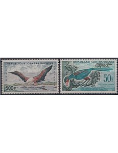 CENTRAL AFRICA 1962-63 Airmail, birds 2v MNH**
