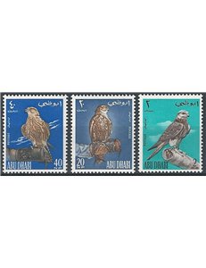 ABU DHABI 1965 Wildlife, falcons 3v MNH**