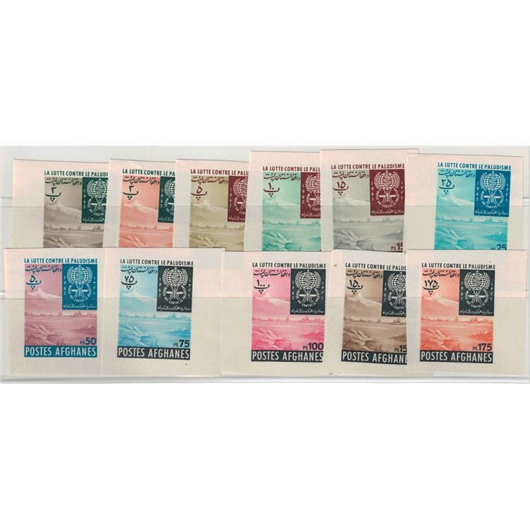 AFGHANISTAN 1962 Lotta contro la malaria (non dentellati) 11v MNH**