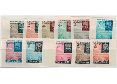 AFGHANISTAN 1962 Lotta contro la malaria (non dentellati) 11v MNH**