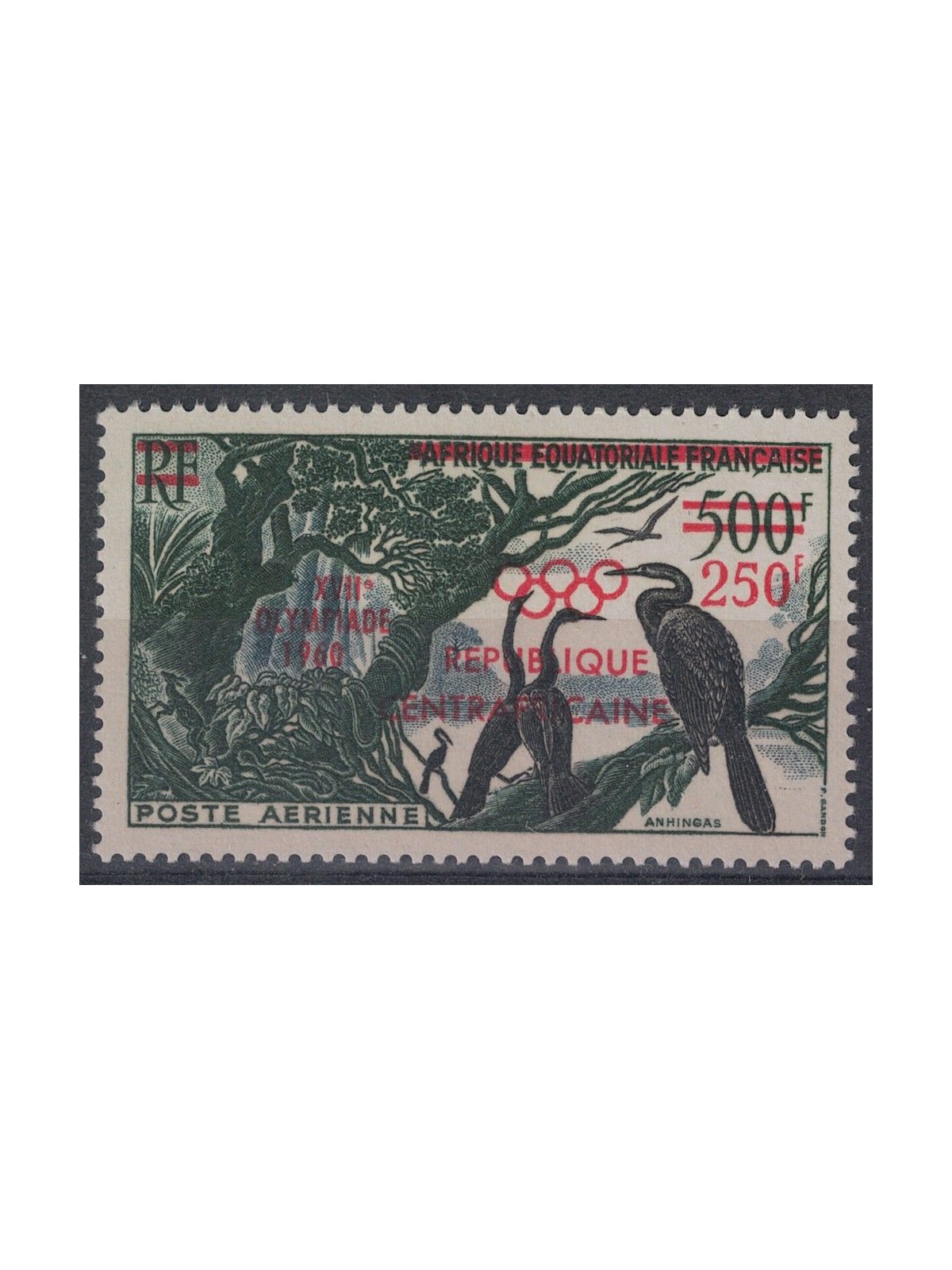 CENTRAL AFRICA 1960 Rome Olympic Games MNH**