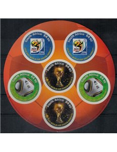 AFRICA DEL SUD 2010 Coppa del mondo di calcio BF MNH**