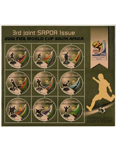 AFRICA DEL SUD 2010 SAPOA, Coppa del mondo di calcio BF MNH**