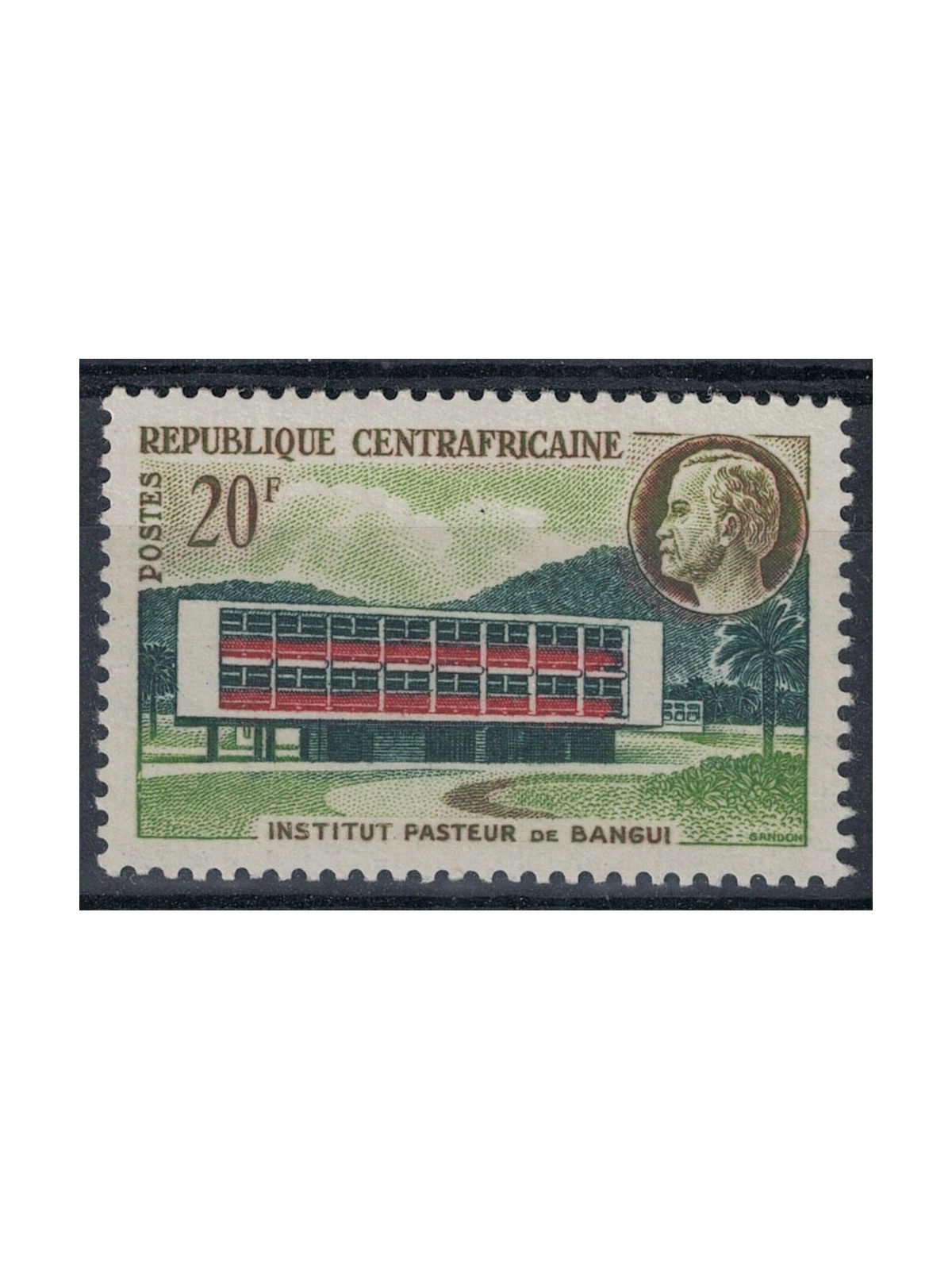 CENTRAL AFRICA 1961 Pasteur Institute MNH**
