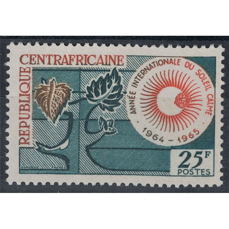 AFRICA CENTRALE 1964 Anno internazionale del sole calmo MNH**