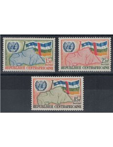 AFRICA CENTRALE 1961 Ammissione ONU 3v MNH**
