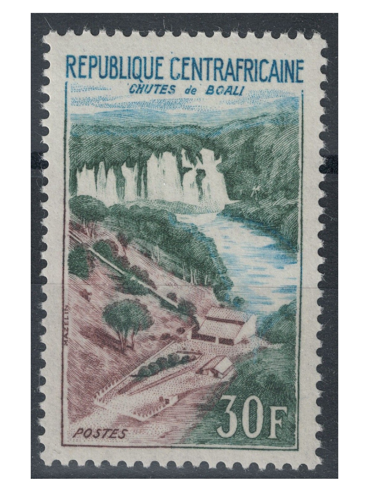 AFRICA CENTRALE 1963 Cascate di Boali MNH**
