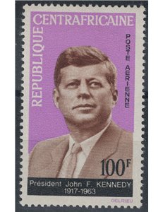 CENTRAL AFRICA 1964 John Fitzgerald Kennedy MNH**