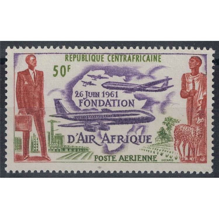 CENTRAL AFRICA 1962 Air Afrique MNH**