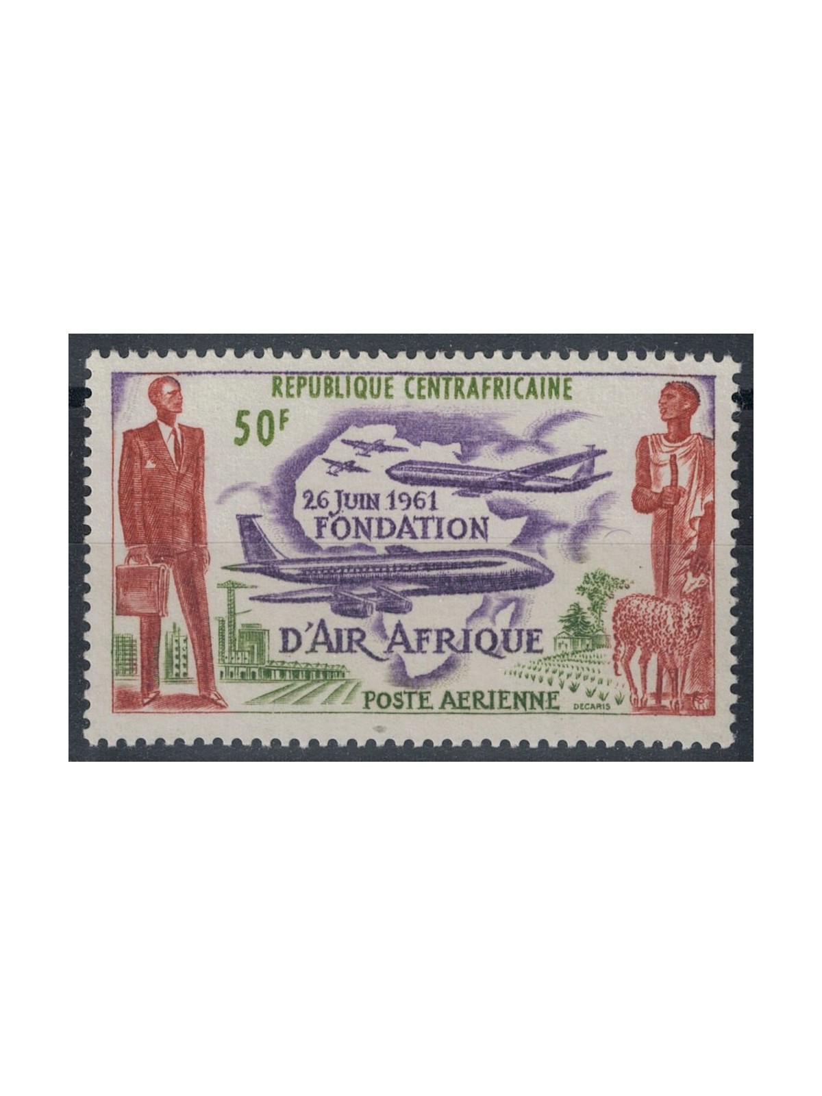 CENTRAL AFRICA 1962 Air Afrique MNH**