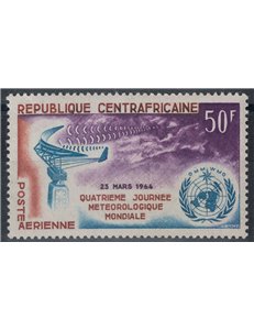 CENTRAL AFRICA 1964 Meteorological Day MNH**
