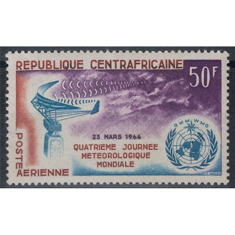 CENTRAL AFRICA 1964 Meteorological Day MNH**