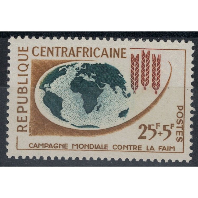 CENTRAL AFRICA 1963 Campaign against hunger MNH**