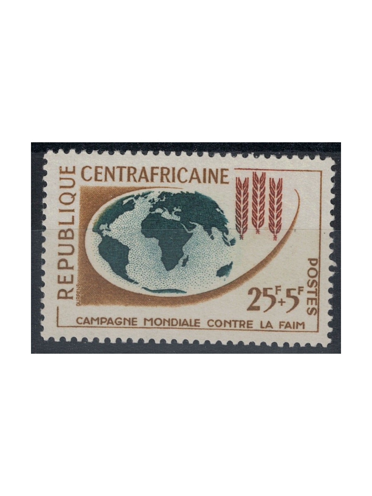 CENTRAL AFRICA 1963 Campaign against hunger MNH**