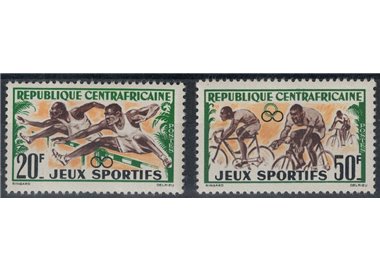 AFRICA CENTRALE 1962 Giochi sportivi africani 2v MNH**
