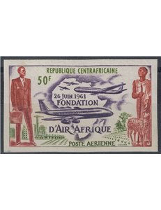 CENTRAL AFRICA 1962 Air Afrique (unperforated) MNH**