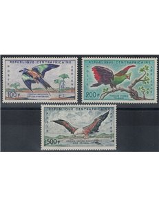 CENTRAL AFRICA 1960 Fauna, birds 3v MNH**