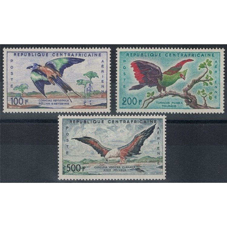 CENTRAL AFRICA 1960 Fauna, birds 3v MNH**