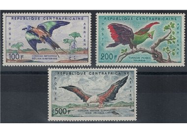 CENTRAL AFRICA 1960 Fauna, birds 3v MNH**
