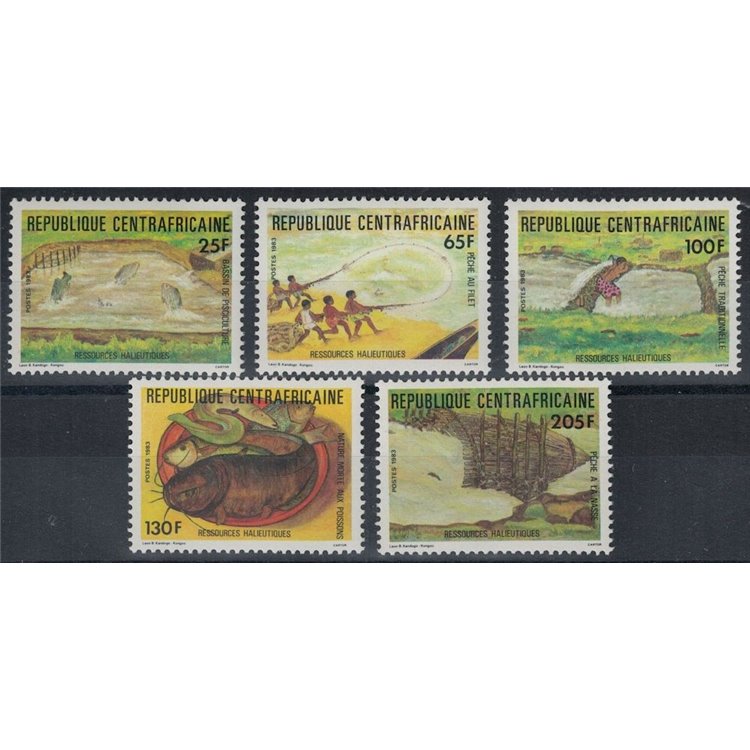 CENTRAL AFRICA 1983 World Food Day 5v MNH**