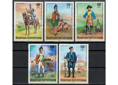 CENTRAL AFRICA 1976 Bicentenary of Independence 5v MNH**