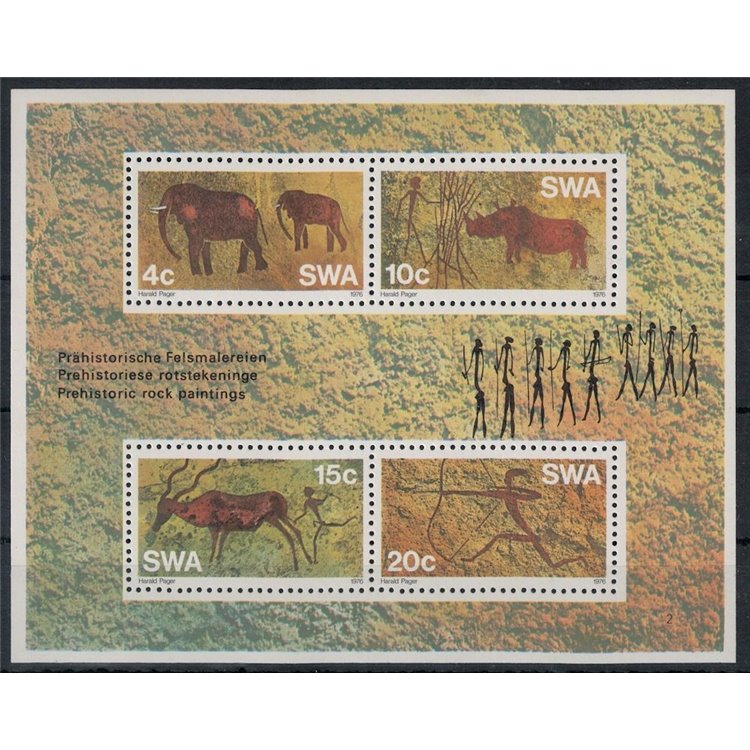 SOUTH WEST AFRICA 1976 Prehistoric Art s/s MNH**