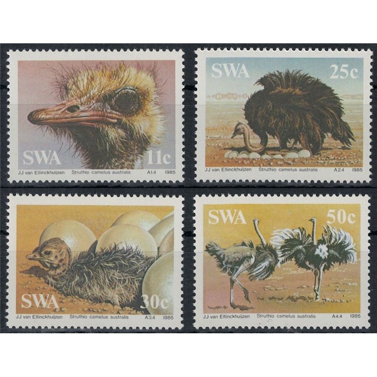 AFRICA DEL SUD OVEST 1985 Fauna, uccelli 4v MNH**