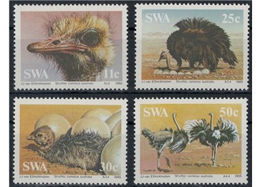 SOUTH WEST AFRICA 1985 Fauna, birds 4v MNH**