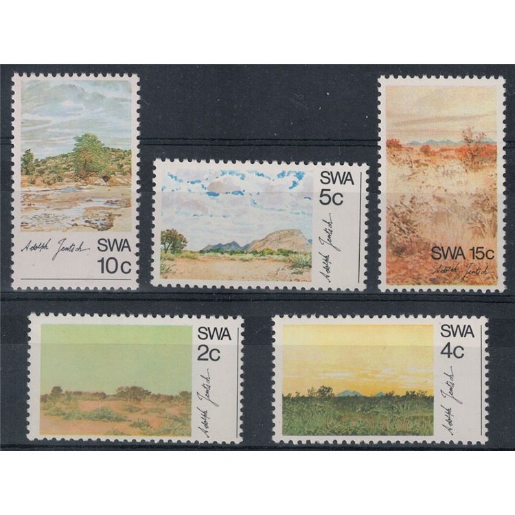 SOUTH WEST AFRICA 1973 Paintings by Adolph Jentsch 5v MNH**