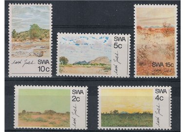 SOUTH WEST AFRICA 1973 Paintings by Adolph Jentsch 5v MNH**