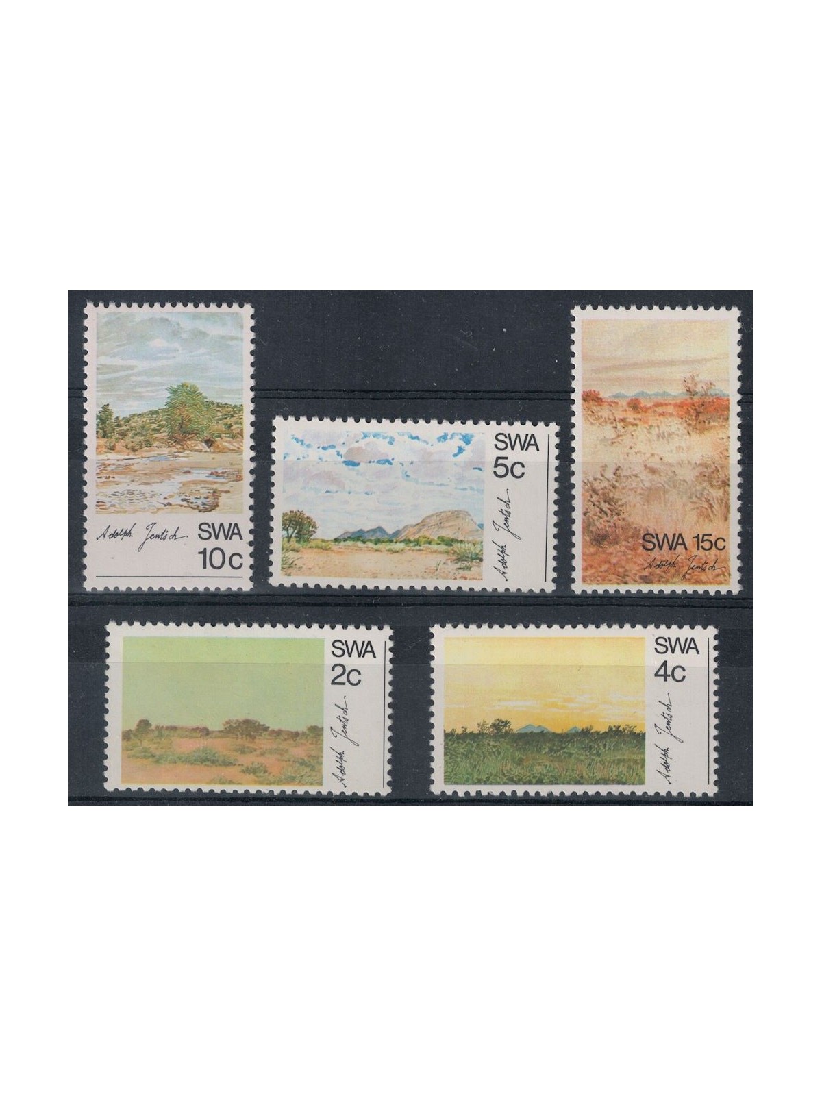 AFRICA DEL SUD OVEST 1973 Quadri di Adolph Jentsch 5v MNH**