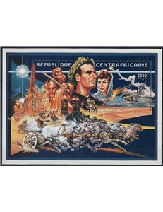 CENTRAL AFRICA 1995 Centenary of Cinema (Ben Hur) s/s MNH**