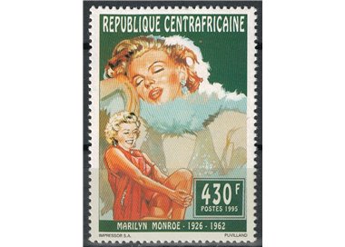 CENTRAL AFRICA 1995 Marilyn Monroe MNH**