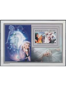 AFRICA CENTRALE 2003 Marilyn Monroe (foglietto) MNH**