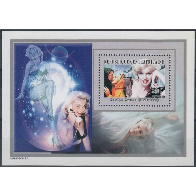 CENTRAL AFRICA 2003 Marilyn Monroe (sheet) MNH**