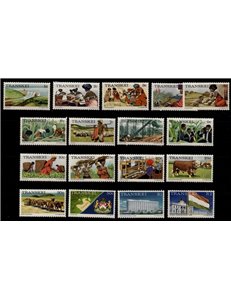 AFRICA DEL SUD (TRANSKEI) 1976 Serie ordinaria 17v MNH**