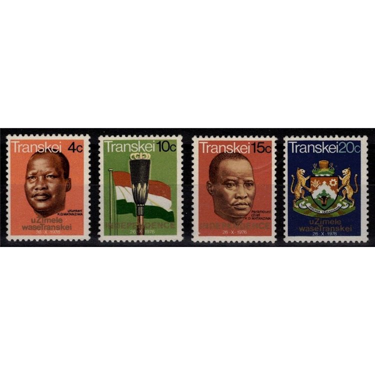 AFRICA DEL SUD (TRANSKEI) 1976 Indipendenza 4v MNH**