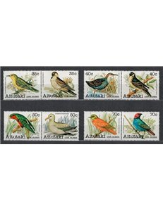 AITUTAKI 1982 Uccelli del Pacifico (III) 8v MNH**