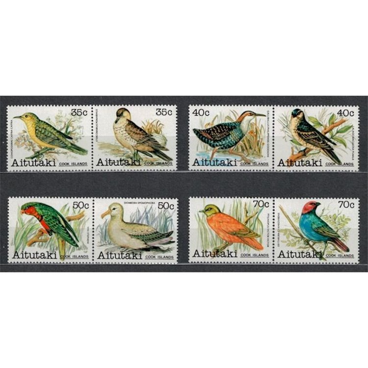 AITUTAKI 1982 Birds of the Pacific (III) 8v MNH**